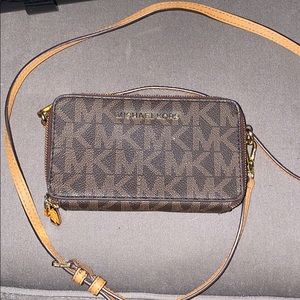 Michael Kors brown crossbody purse